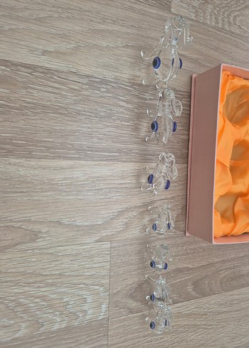 Altın Renkli Cam Figürin Seti - Görsel 2