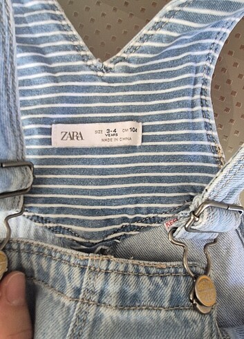 Zara Askılı kot tulum