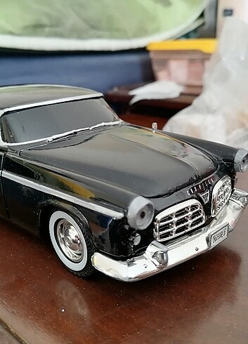 chrysler 1955 c300 diecast model araba oyuncak vintage nostaljik