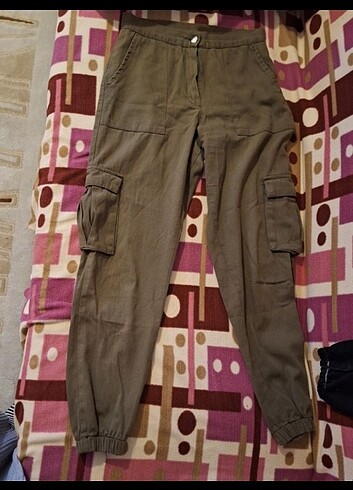 Haki yeşil kargo pantolon 