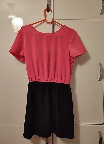 Nar çiçeği rengi home store marka elbise