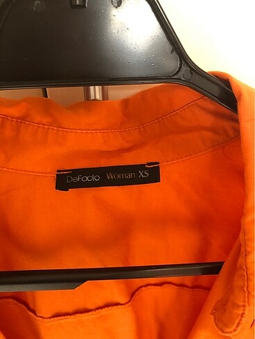 xs Beden turuncu Renk Oversize Gömlek
