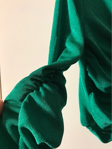 Koton Yeşil büzgülü bluz