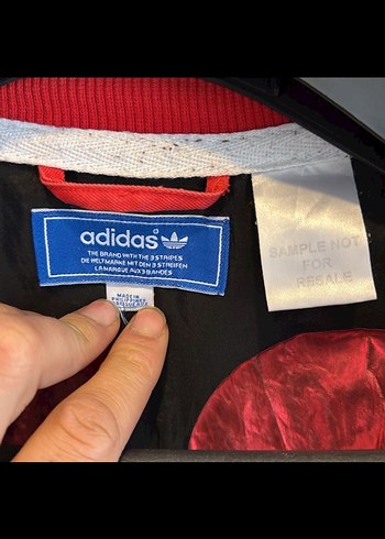 Adidas Kırmızı Düğmeli Erkek Ceket - Görsel 4