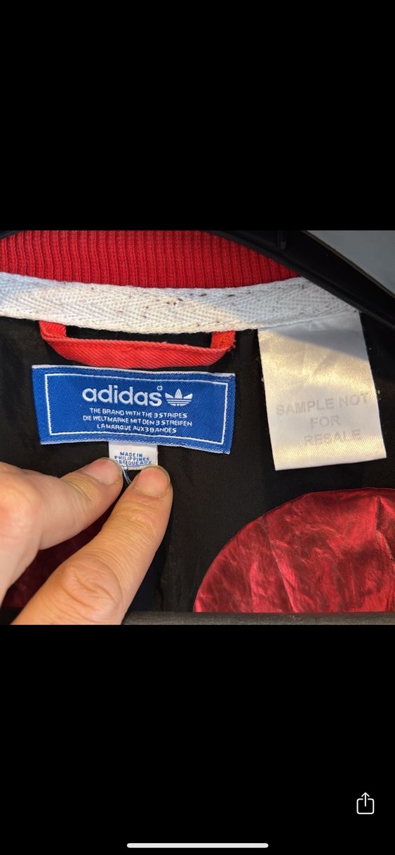 Adidas Kırmızı Düğmeli Erkek Ceket - Görsel 4