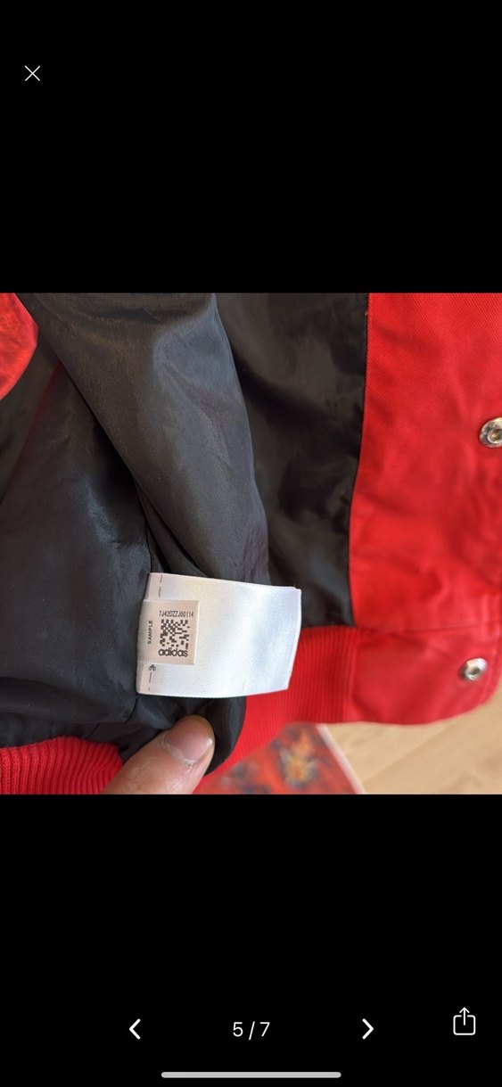 Adidas Kırmızı Düğmeli Erkek Ceket - Görsel 5