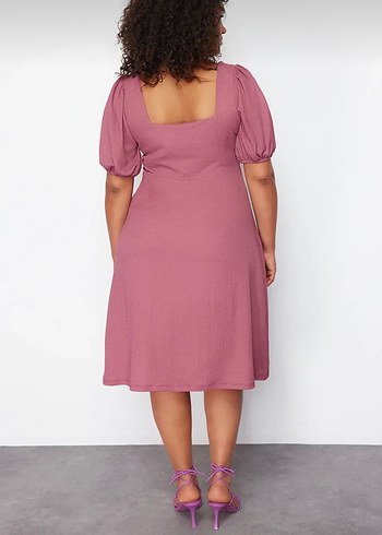 Trendyol & Milla Pembe Midi Boy Modern Kadın Elbise