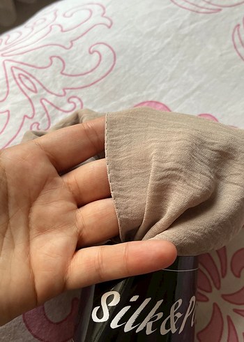 Bej Keten Kadın Şal - Bohem Tarz - Görsel 3