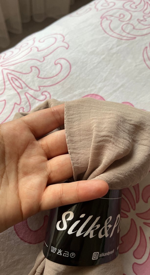 Bej Keten Kadın Şal - Bohem Tarz - Görsel 3