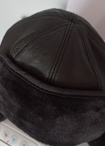 Hakiki deri şapka - Görsel 2
