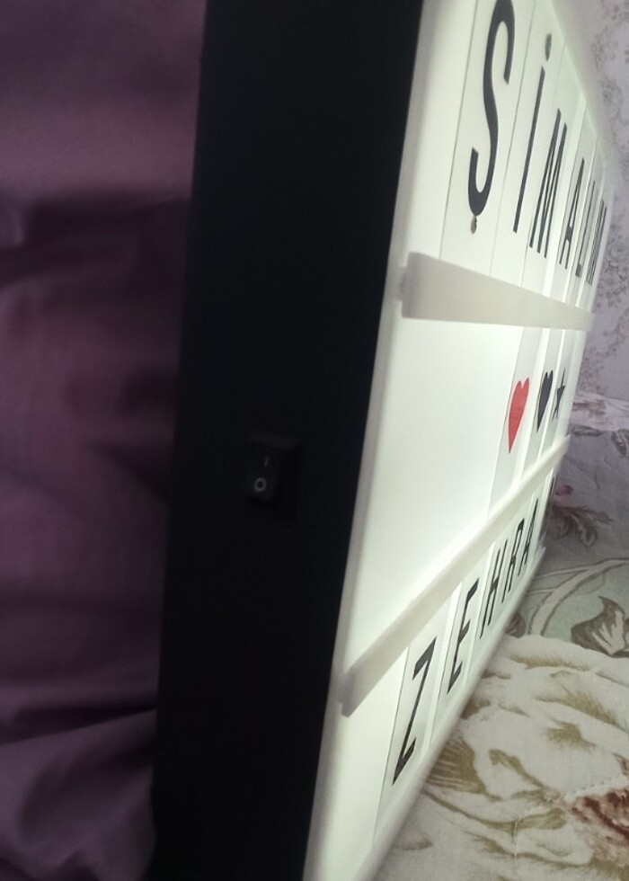 Işıklı harf pano - Görsel 3