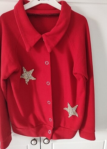 İki iplik pamuklu özel dikim hırka - Görsel 2