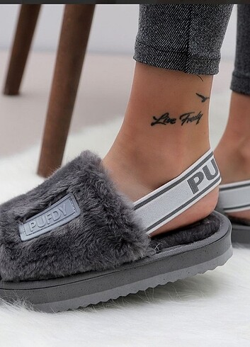 Peluş tüylü terlık - Görsel 2