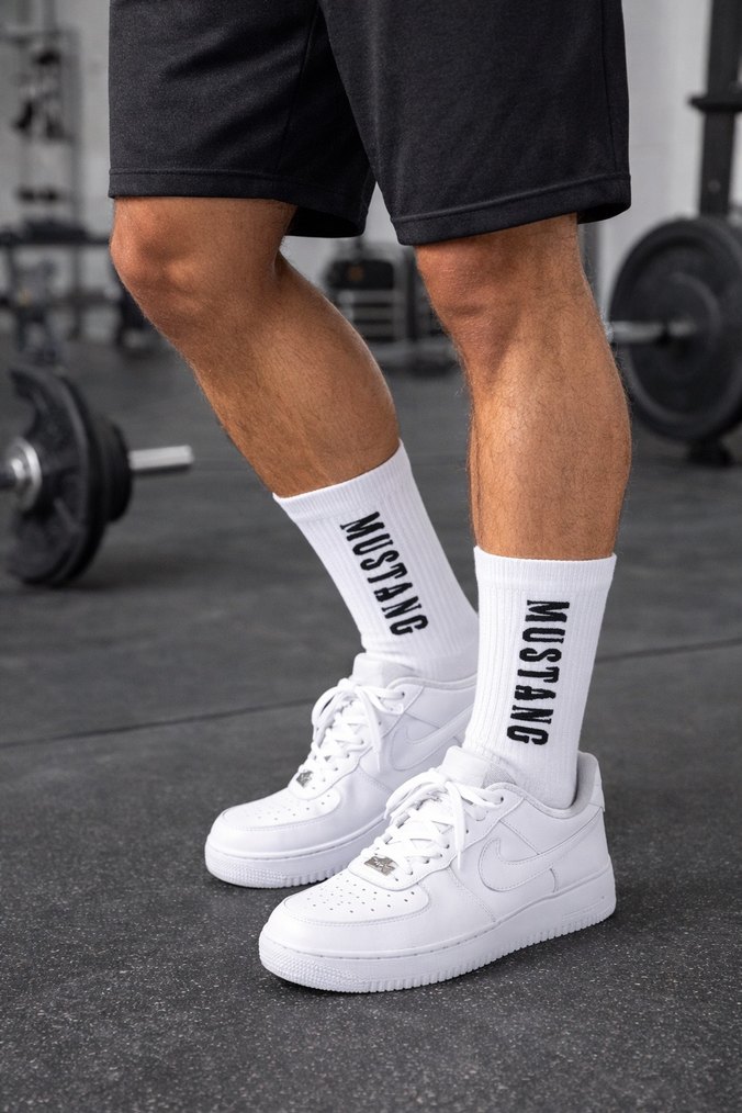 Mustang Beyaz Erkek Çorap 6 çift - Görsel 3