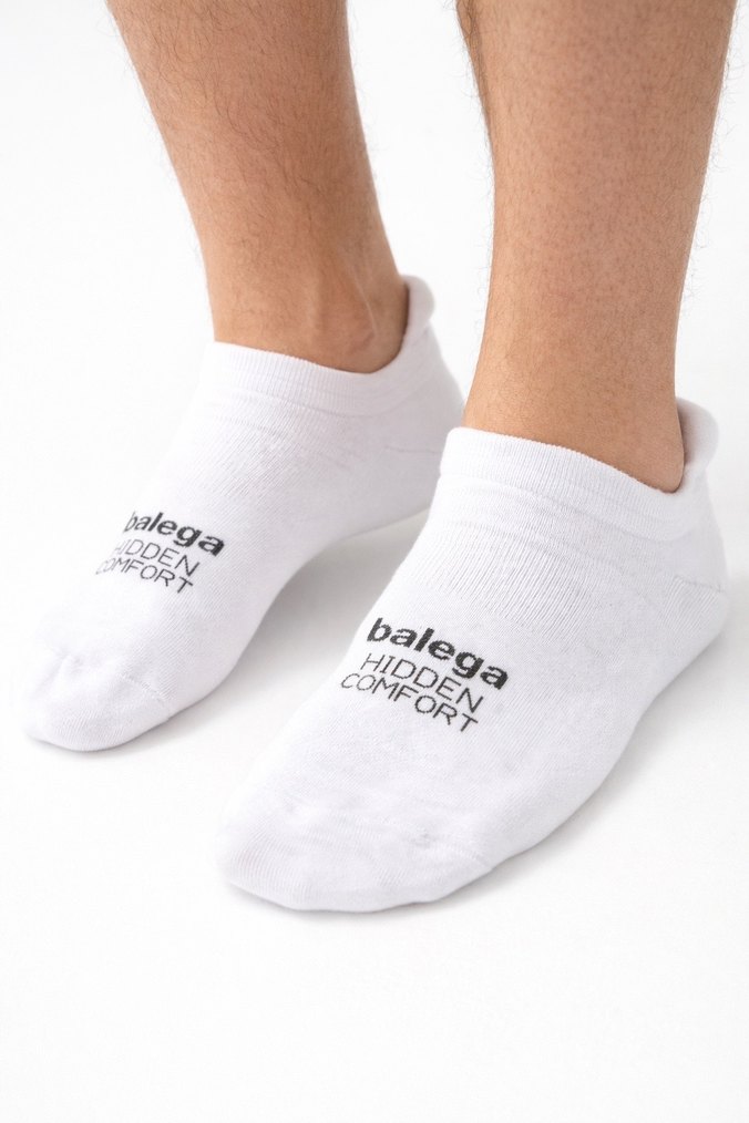 3 Çift Beyaz Unisex Midi Spor Çorap - Görsel 3