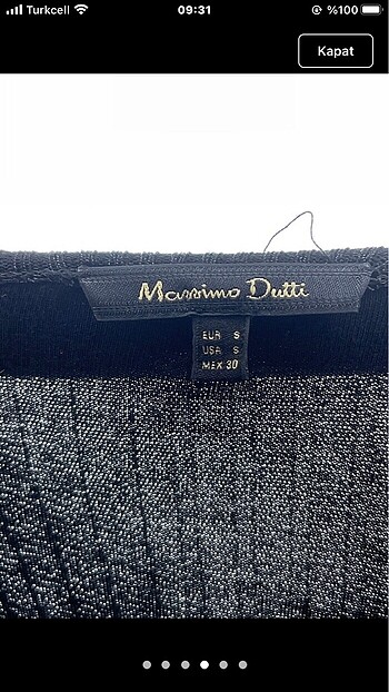 s Beden siyah Renk Massimo Dutti Etek