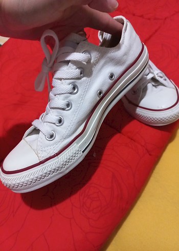 37 Beden beyaz Renk Converse Beyaz Kadın Spor Ayakkabı