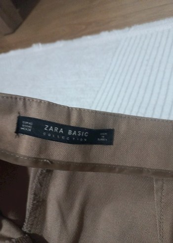 Zara zara Kadın Bej Fermuarlı keten