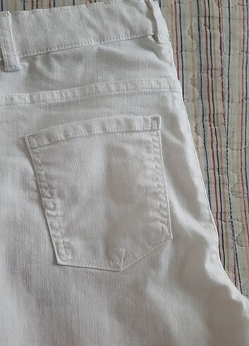 13-14 Yaş Beden beyaz Renk Erkek çocuk pantolon 