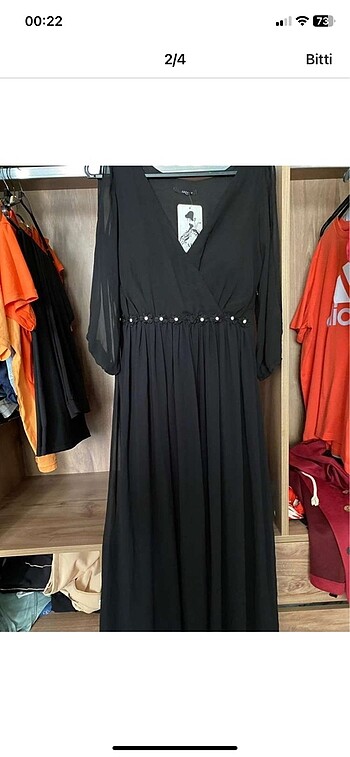 Diğer Şifon abiye tarzı elbise etiketli