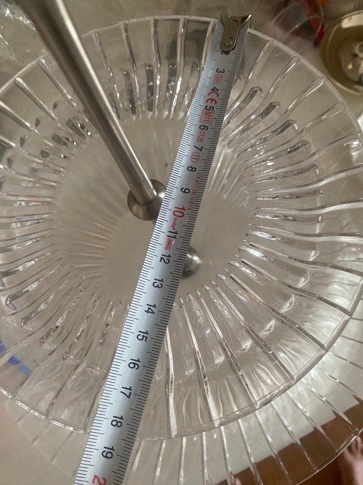 Paşabahçe İki Katlı Cam Servis Tabağı - Görsel 4