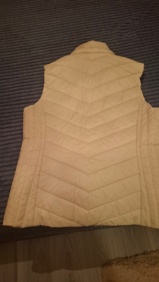 Bej Fermuarlı Kadın Yelek - Görsel 5