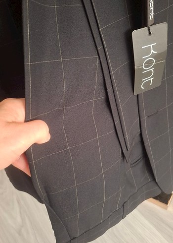 Gri Düz Desenli Erkek Takım Elbise - Görsel 3