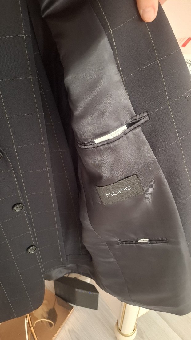 Gri Düz Desenli Erkek Takım Elbise - Görsel 4