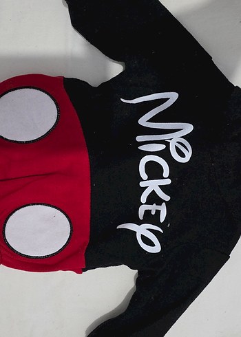 Diğer Renkli Bebek Sweatshirt Pooh/Mickey Baskılı