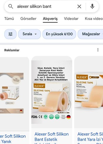 Beden Renk Alexer dermatolog onaylı yara izi giderici