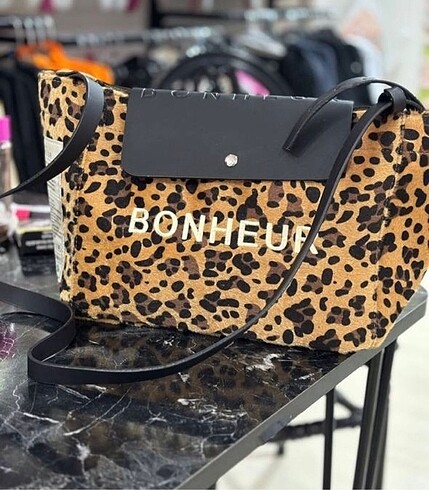  Beden camel Renk Leopar bonheur clutch bag