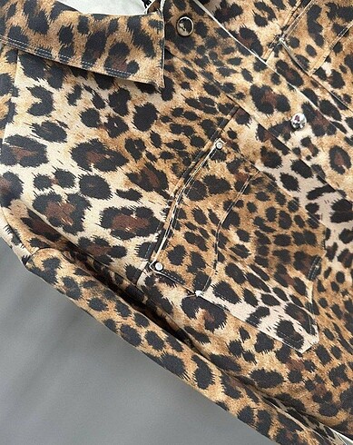 m Beden Leopar ceket