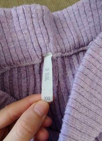xs Beden mor Renk Triko pantolon