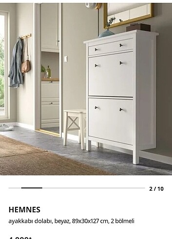  Beden Ikea Hemnes ayakkabılık 