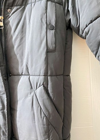 m Beden zara Kışlık Mont Kürklü Kapüşonlu