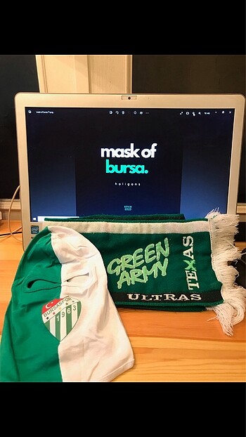 MASK OF BURSA ® Üretimli Bursaspor Taraftar Maskesi.