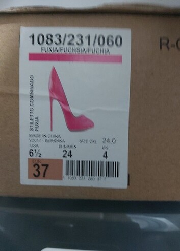 37 Beden pembe Renk Bershka ayakkabi stiletto