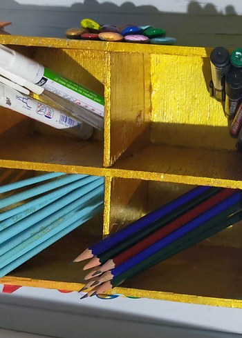 Pastel Renkli Okul Malzemeleri Düzenleyici - Görsel 3