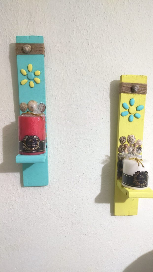 Renkli Çocuk Rafı Turkuaz ve Sarı - Görsel 4