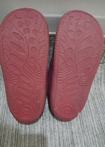 Kızlar için Pembe Nakışlı Sıcak Ev Terliği - Görsel 5