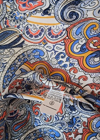 Bohem Desenli Kısa Kollu Gömlek - Görsel 5