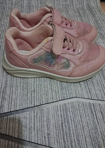 Kız Çocuk Pembe Bağcıksız Spor Ayakkabı - Görsel 2