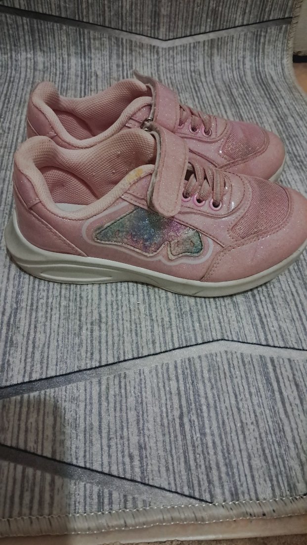 Kız Çocuk Pembe Bağcıksız Spor Ayakkabı - Görsel 2