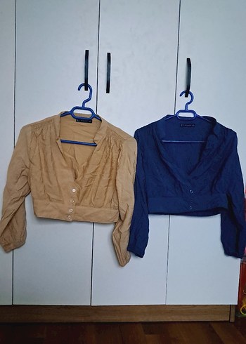 crop gomlek,ceket - Görsel 2