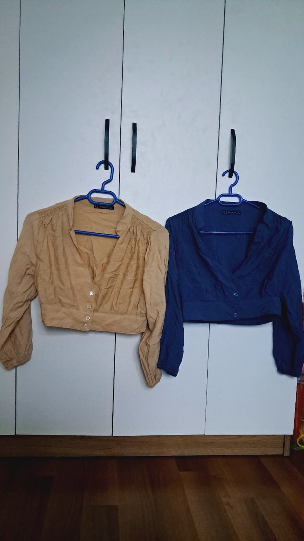 crop gomlek,ceket - Görsel 2