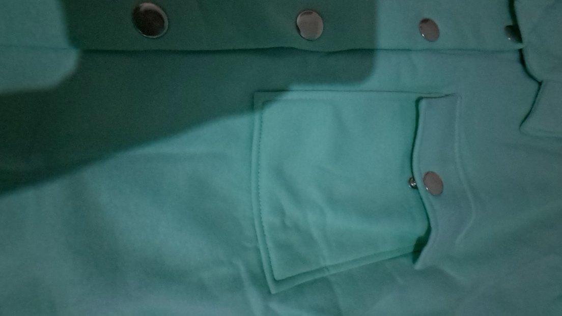 Düğmeli Turkuaz Midi Kadın Ceket - Görsel 2