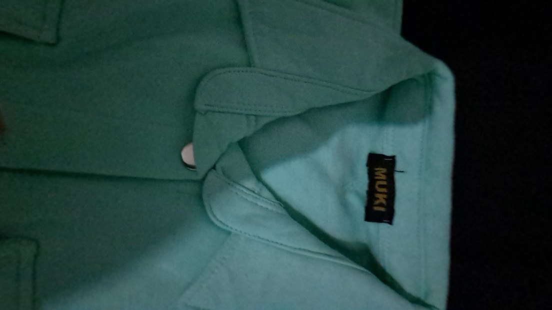 Düğmeli Turkuaz Midi Kadın Ceket - Görsel 3