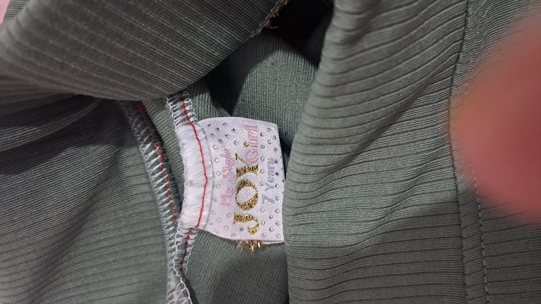 Kız Çocuk Yeşil Nakışlı Püsküllü Pantolon - Görsel 4