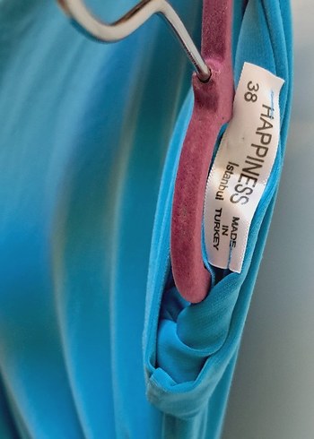 Uzun Kollu Drapeli Mavi Bluz - Görsel 3