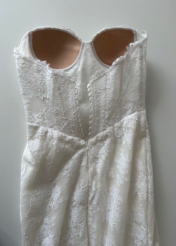 Milano Vento Dantel gelinlik balık korse - Görsel 5